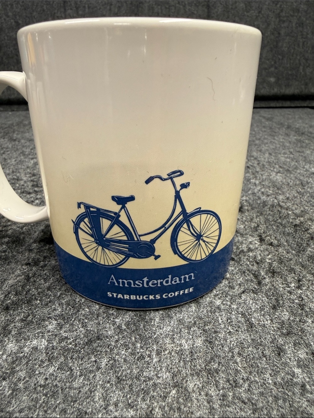 Starbucks Amsterdam Ceramic Mug - White, Gold and Blue - Picture 3 of 7